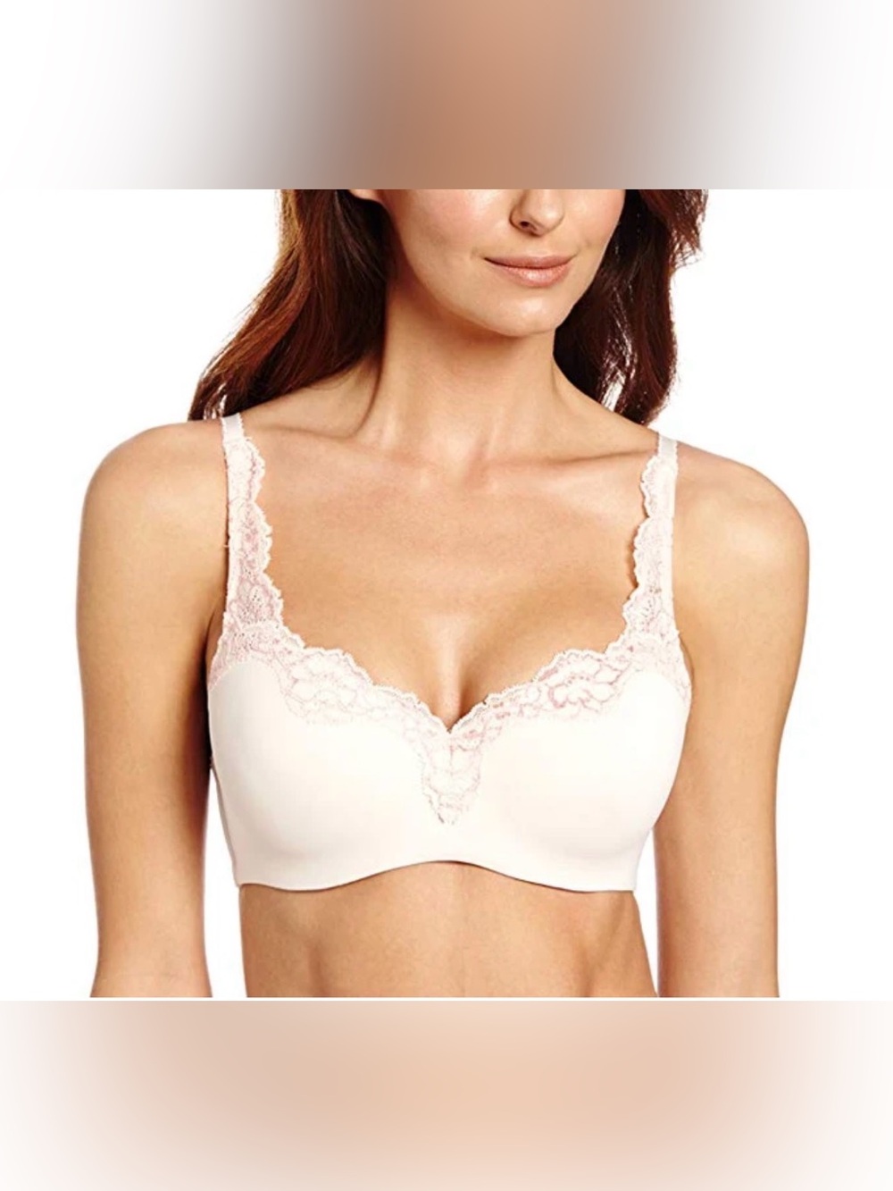Le Mystere Lace-Trim Bra in Ivory Color size 40D